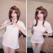Uraraka take part in I hide my power challenge What do you think? by Kanra_cosplay [self]