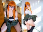 [Self] Futaba's short's ride up quite a lot! Do you like really short shorts? (By Mikomin)