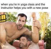 help in yoga class
