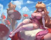 Princess Peach (cutesexyrobutts)