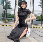 In A Black Qipao