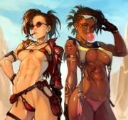 Claire and Sheva in Mad Max [OptionalTypo]