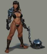 Gladiator woman (barchode)