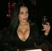 Busty Glamorous Brunette on a date