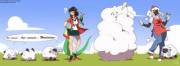 Pokemon: Woolooloo [F Dragon Girl -&gt; F Wooloo (Sheep)] - Malificus