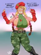 Spiked Cannons [Cammy Breast Expansion] [Street Fighter] by SutibaruArt