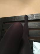 The wife in blackout tights