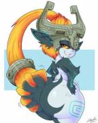 Midna showing off her great ass (mehdrawings)