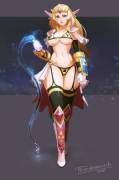 Zelda In Bikini (tarakanovich) from nintendowaifus