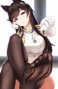 Atago wants you to lick her feet clean