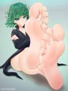 Tatsumaki's Soft Feet