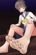 Naomi Nakashima scared and exhausted (corpse party - osjey)