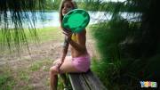 Fit hottie loses her frisbee. [Extended Version]