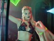 Margot Robbie as a stripper