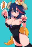 Today marks the first year of haniwa/ayyk92's comic that give rise to Bowsette! Now here's Ryuuko as Bowsette (Chunta)