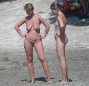 Nude Beach Mother &amp; Daughter