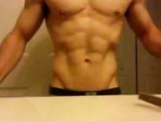 Showing off (M)y abs and V in slow mo