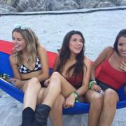 Girls in a hammock