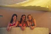 Three girls in the shade