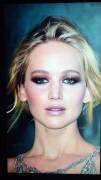 Jennifer Lawrence takes BIG ROPES OF CUM to her gorgeous face!!!!