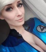 Sue Storm selfie from her limited time cosplay selfie prints