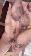 Hairy Muscle Dude Greets the Sun w/ Assplay—hot bod &amp; weather; yes, please...
