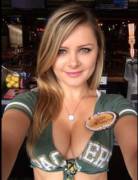 Two of my favorite things in life. Boobs and the Packers.