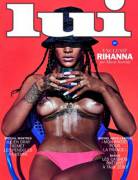 Rihanna topless and bare assed in Lui Magazine