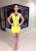 Dámaris Mazzocco - Yellow bodycon minidress