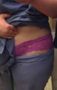 Crotchless panties at work? (: