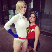 Power Girl &amp; Wonder Girl (via /r/BigTitsSmallTits)