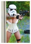 Stormtrooper with cleavage (via: /r/Boobs)