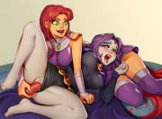 (Starfire) Being a Good Friend and Helping (Raven) with her Stress (Sane-Person) [Teen Titans]