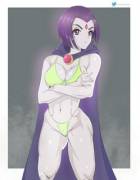 Sexy Bikini Clad Raven (fonsoxslonso)[Teen Titans]