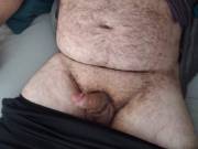 Cub with a half chub in bed. Cum join me?