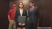Valentina Nappi gets fucked in an elevator by strangers
