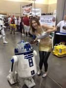 R2-D2 and some chick