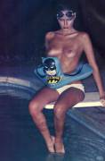 Batman pool time fun