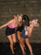 Drunk girls on the street