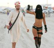 Burning Man - mild femdom from a more-than-mildly-hot woman
