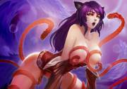Ahri and some tentacles