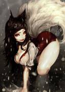 Wet Ahri by dutomaster