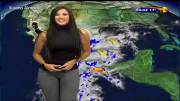 Weather Girl's leggings and extremely hot weather (x-post /r/NewsBabes)