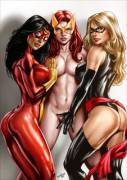 Three hot ladies by vic55b
