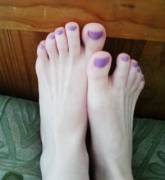 Lavender toes