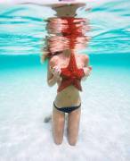 Alexis Ren and her starfish!