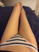 Soft cotton thong. Striped. I love these ones! ;)