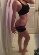 Zumba instructor [f]resh from my workout :)