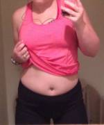 Running off my tummy... It will be (f)lat one day soon!