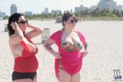 just 2 outrageously hot girls at the beach